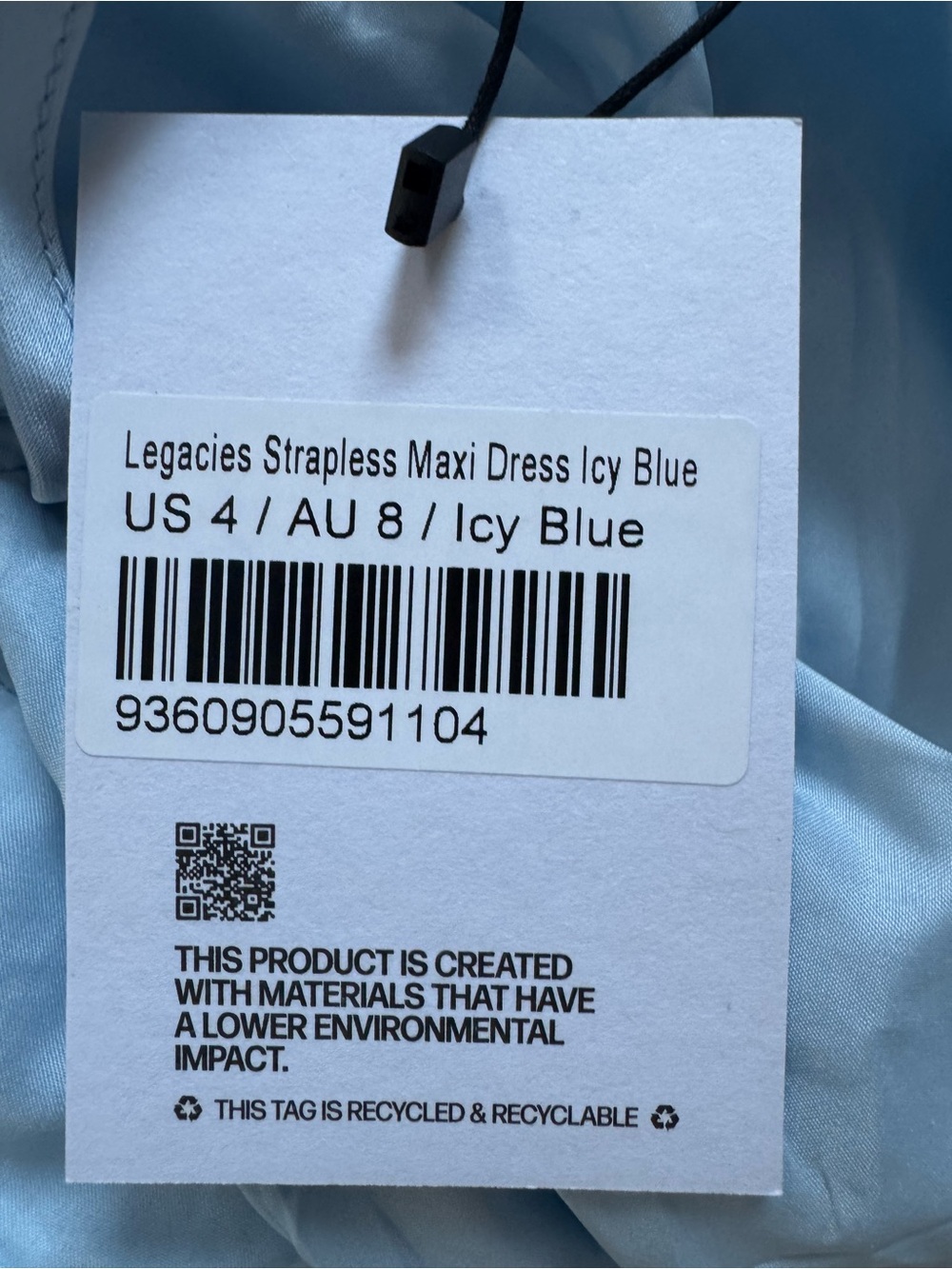 Princess Polly Legacies Strapless Maxi Dress Icy Blue - Womens 4 - Picture 4 of 4
